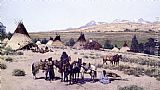 Henry Farny Among the Foothills painting